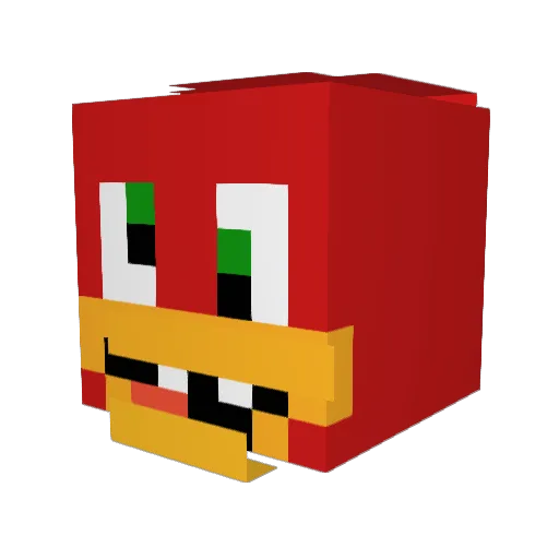 Lvvkaasz Minecraft avatar head, 3D render
