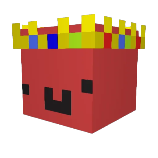Lw0a Minecraft avatar head, 3D render
