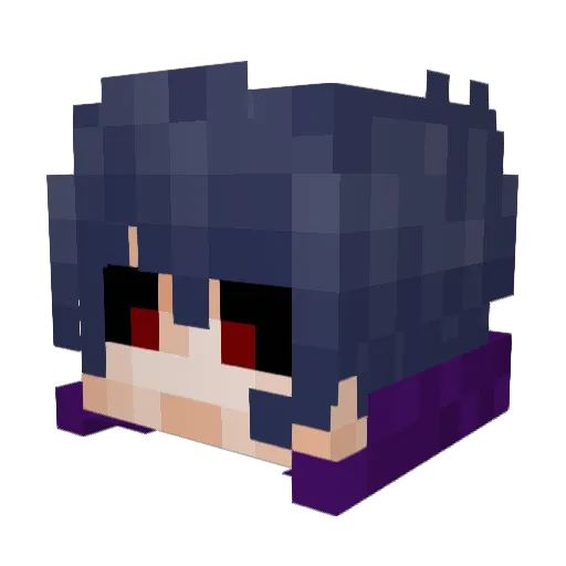 LwSilent Minecraft avatar head, 3D render