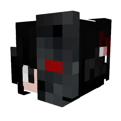 LwTk Minecraft avatar head, 3D render