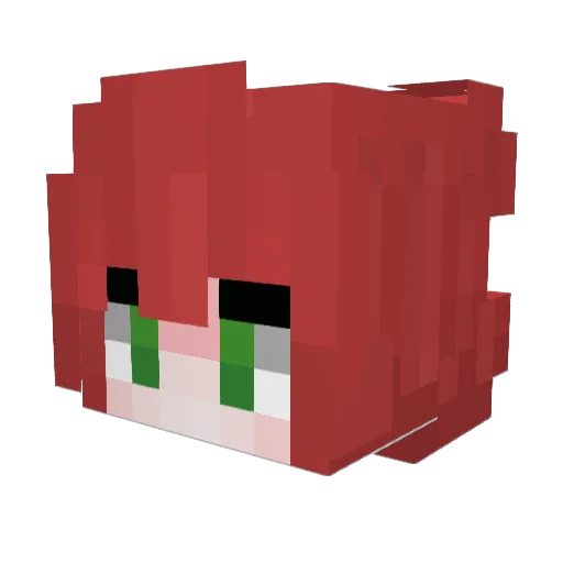 Lw_9 Minecraft avatar head, 3D render