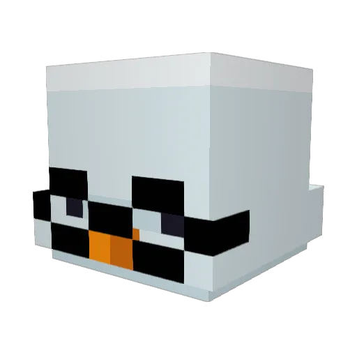 Lwght Minecraft avatar head, 3D render