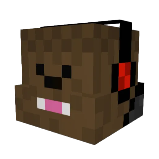 Lwing01 Minecraft avatar head, 3D render