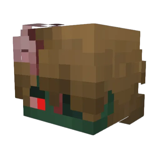 LwkMid Minecraft avatar head, 3D render