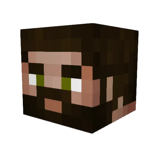 LwkeSky Minecraft avatar head, 3D render