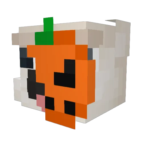 Lwxir Minecraft avatar head, 3D render