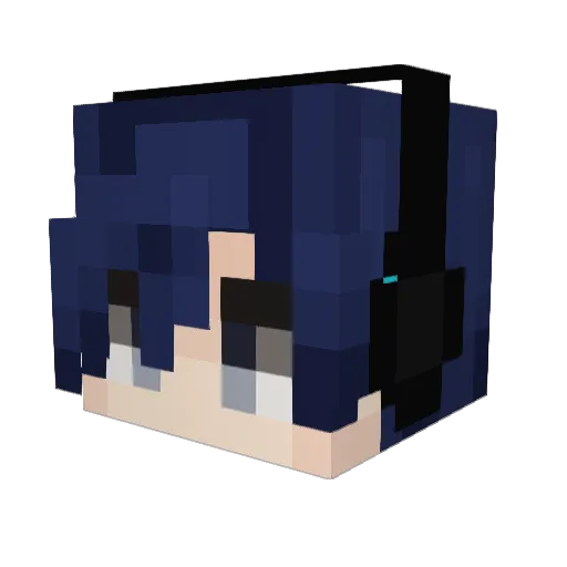 LwyDian Minecraft avatar head, 3D render