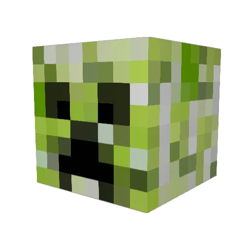 LxKxZ1 Minecraft avatar head, 3D render