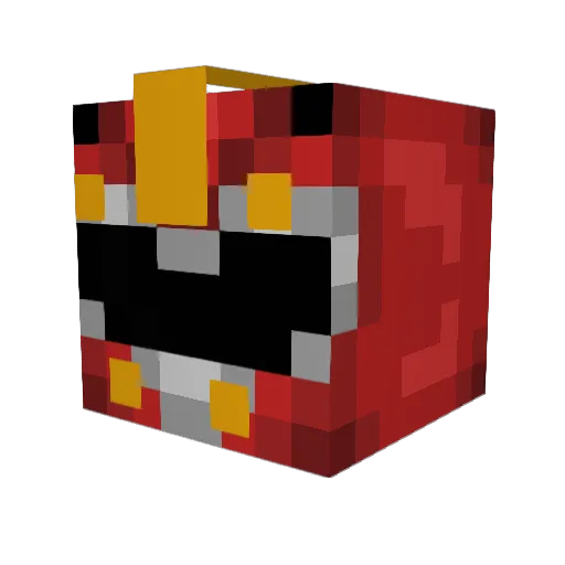 LxWezt Minecraft avatar head, 3D render