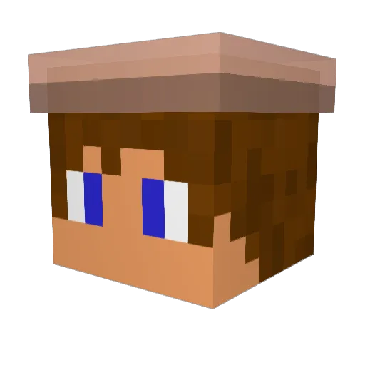 Lx_gaby9976 Minecraft avatar head, 3D render