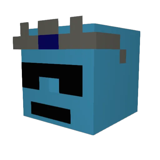 Lxca06 Minecraft avatar head, 3D render