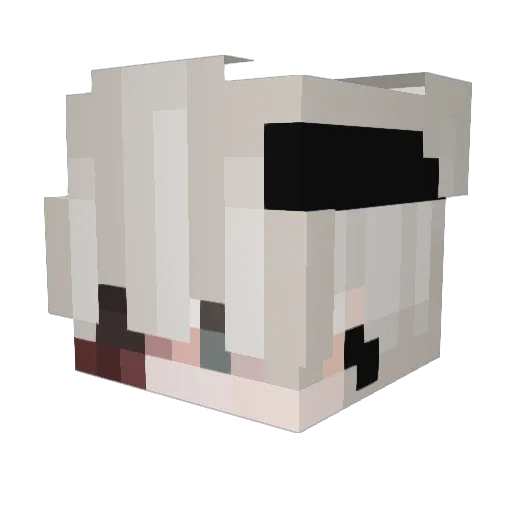 LxcaBLX Minecraft avatar head, 3D render