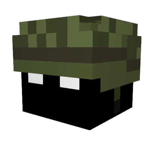Lxcca28p Minecraft avatar head, 3D render