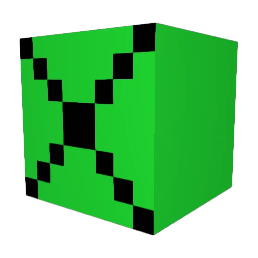 Lxcien Minecraft avatar head, 3D render