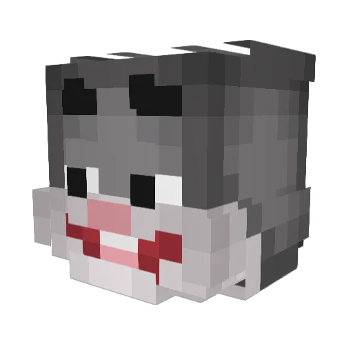 Lxgiz Minecraft avatar head, 3D render