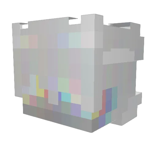 Lxicai Minecraft avatar head, 3D render