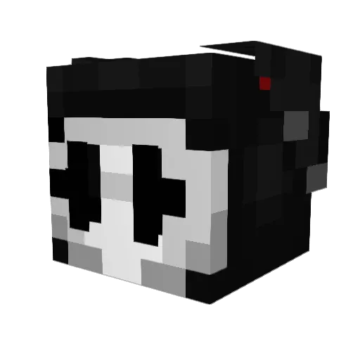 Lxiny Minecraft avatar head, 3D render