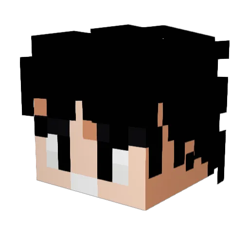 Lxis03 Minecraft avatar head, 3D render