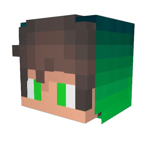 LxisOFC Minecraft avatar head, 3D render