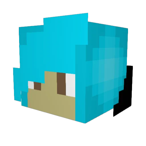 Lxkas5441 Minecraft avatar head, 3D render