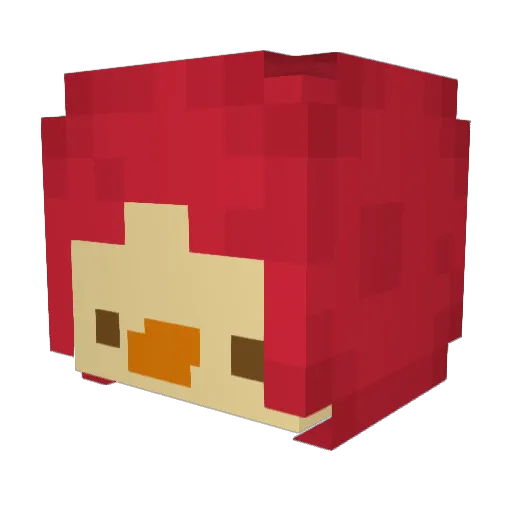 Lxkaz Minecraft avatar head, 3D render