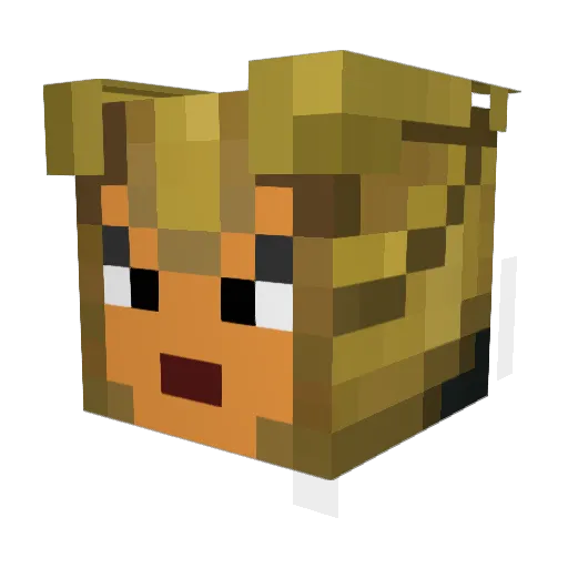 Lxkye Minecraft avatar head, 3D render