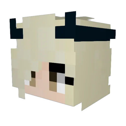 Lxna2015 Minecraft avatar head, 3D render