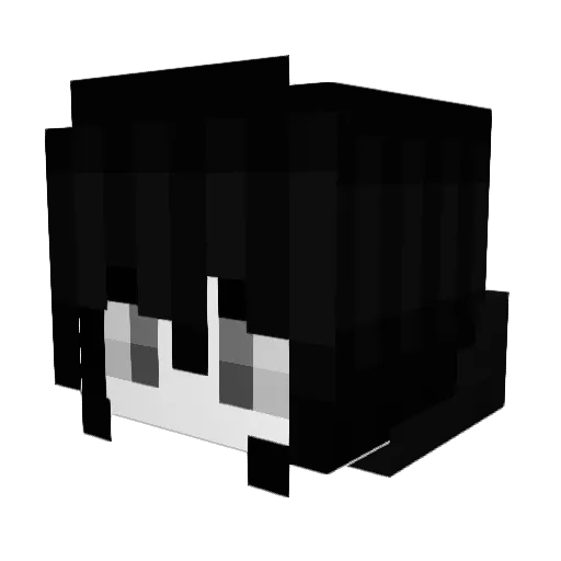 LxnaMoth Minecraft avatar head, 3D render