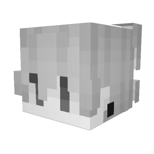 LxnarVibes Minecraft avatar head, 3D render