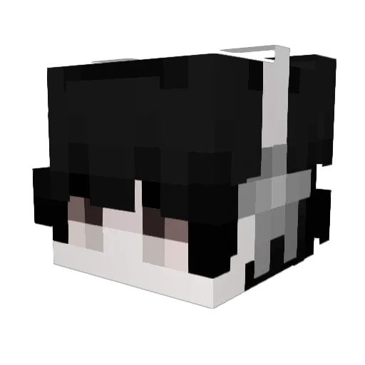 Lxnbmc Minecraft avatar head, 3D render