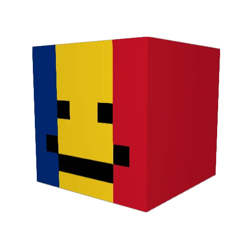 Lxorzl Minecraft avatar head, 3D render