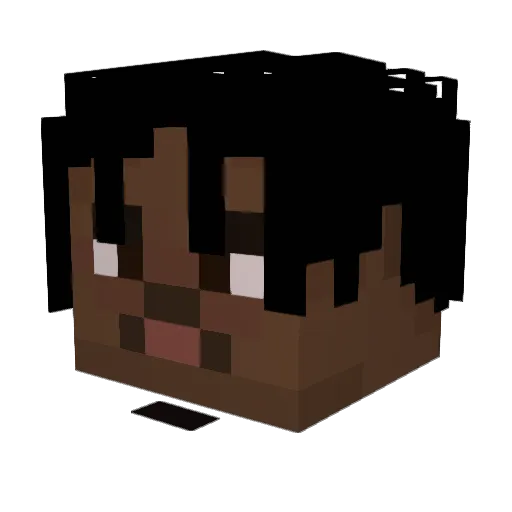 LxrdKnowss Minecraft avatar head, 3D render