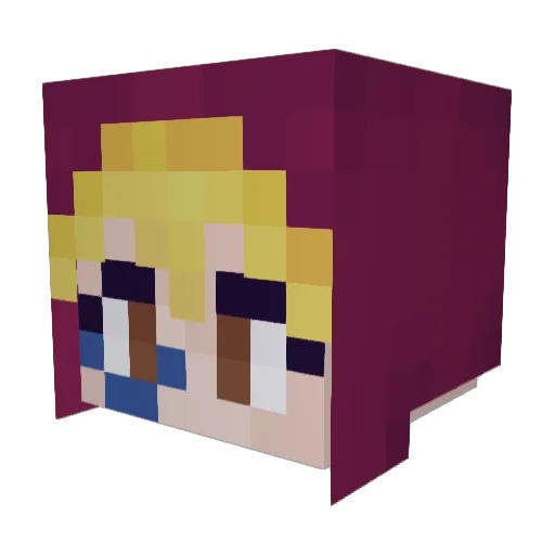 LxrdRvy Minecraft avatar head, 3D render