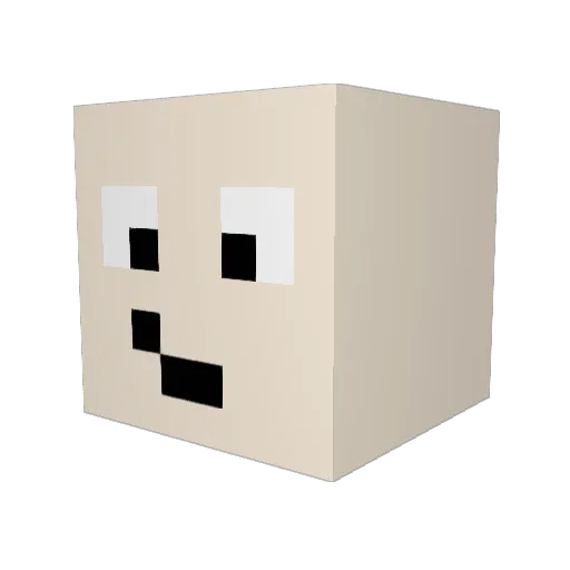 Lxrdbraga Minecraft avatar head, 3D render