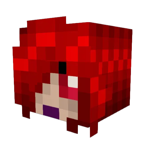 Lxroy10 Minecraft avatar head, 3D render