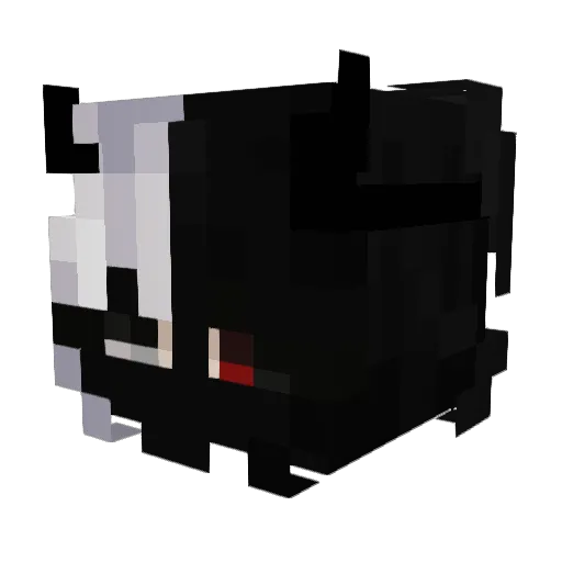 Lxsqq_ Minecraft avatar head, 3D render