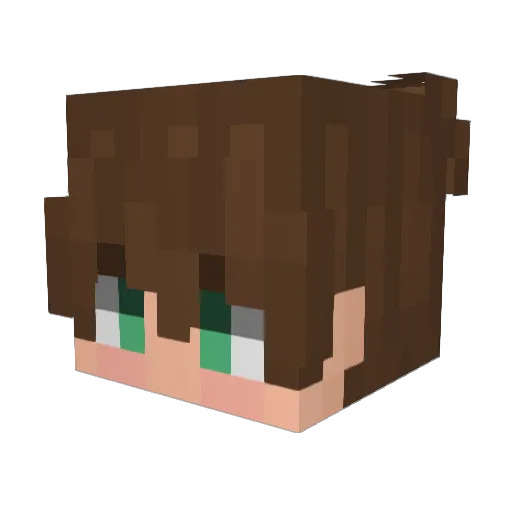 LxstDragon Minecraft avatar head, 3D render