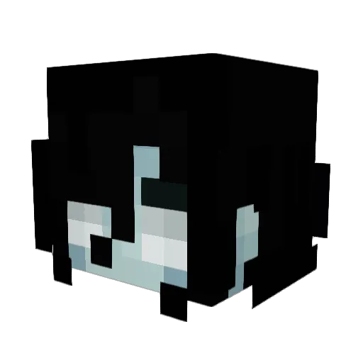 Lxstfully Minecraft avatar head, 3D render