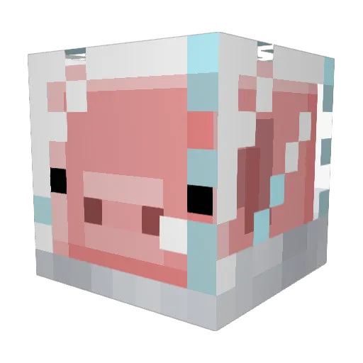 Lxuke Minecraft avatar head, 3D render