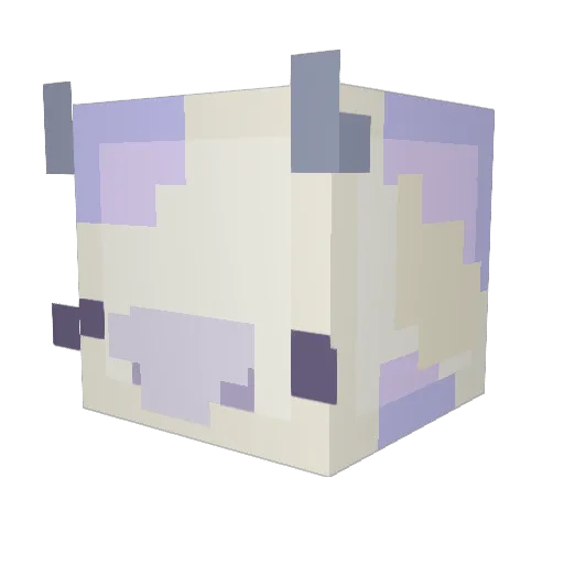 Lxvndrr Minecraft avatar head, 3D render