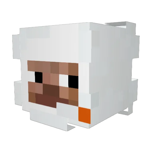 Lxxxxxxxxy Minecraft avatar head, 3D render