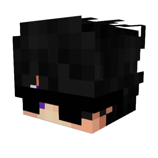 Lxyzzer Minecraft avatar head, 3D render