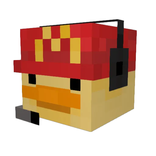 Lxzer_zx Minecraft avatar head, 3D render