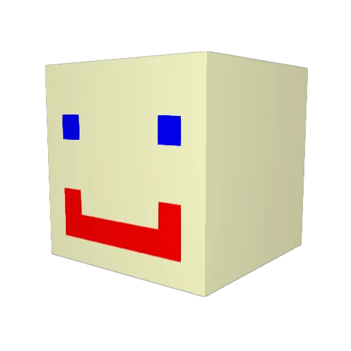 Ly350 Minecraft avatar head, 3D render