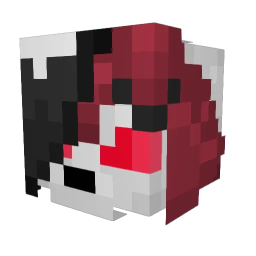 LyCandy Minecraft avatar head, 3D render