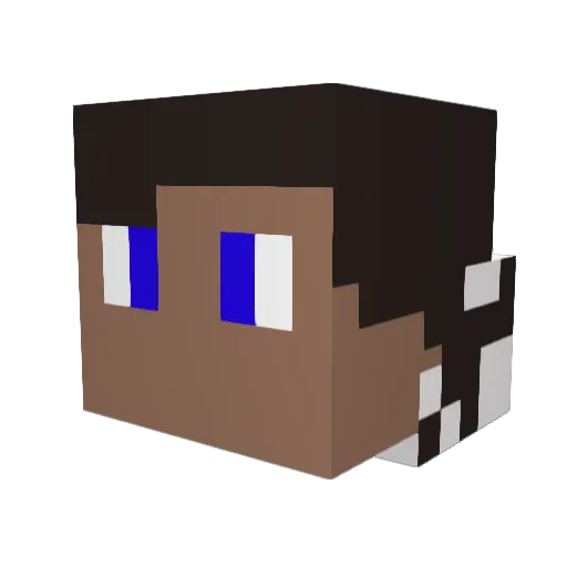 LyFernando Minecraft avatar head, 3D render