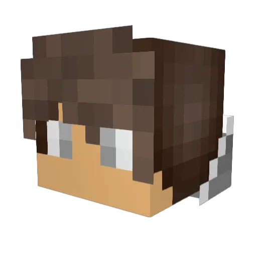 LyFiire Minecraft avatar head, 3D render