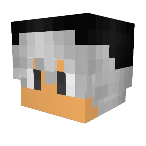 LyGC Minecraft avatar head, 3D render