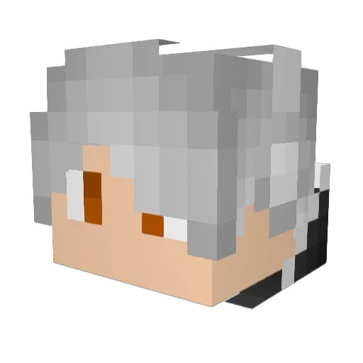 LyMahuR Minecraft avatar head, 3D render