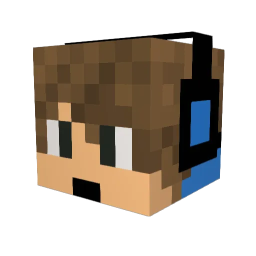 LyNNeX2 Minecraft avatar head, 3D render